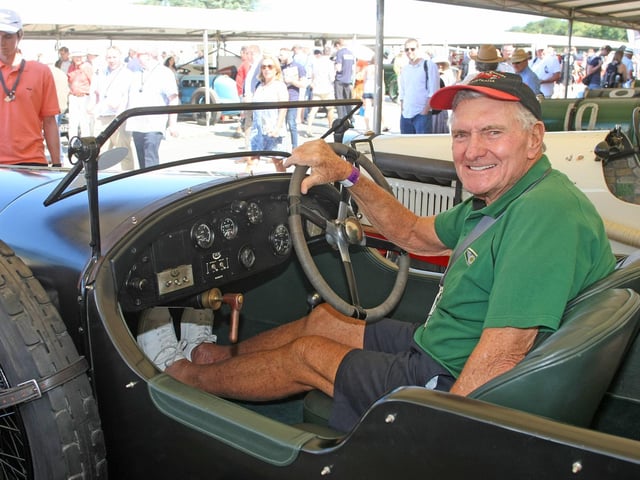 Festival of Speed 2019 in Chichester. Peter Briggs in his 1922 Bentley. Photo by Derek Martin Photography.