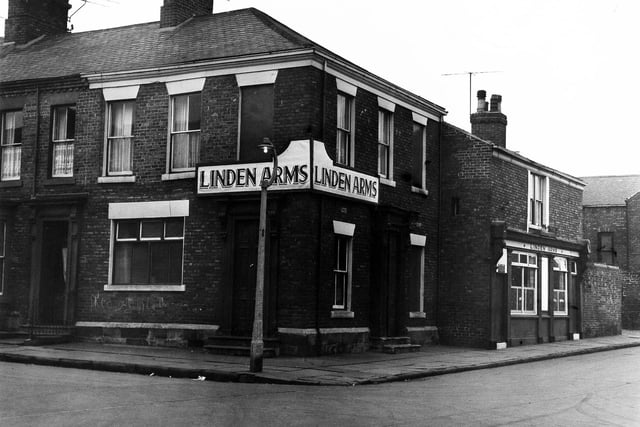 The Linden Arms in Hendon. Pub regulars were to enjoy a new form of entertainment from 1886 when the premises was granted a billiards licence. The Linden Arms was demolished in 1971.