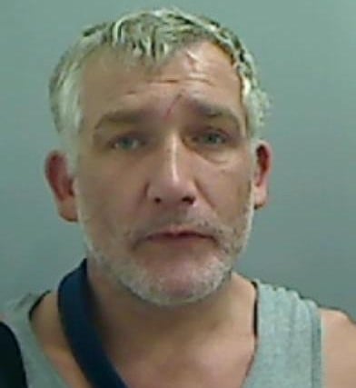 Evans, 44, of Harcourt Street, Hartlepool, was jailed for 47 days at Teesside Magistrates' Court after admitting assaulting a woman and using violence to enter premises on January 11 and two counts of assaulting police officers on January 12.