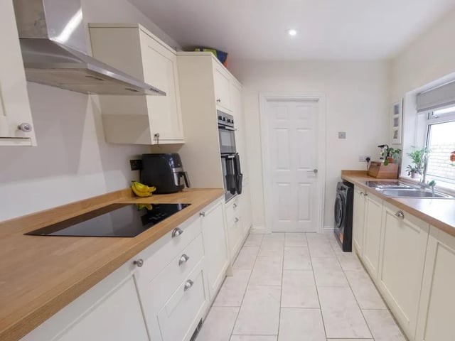 This three bed terraced house in Lincoln Road, Fratton, is on the market for £220,000. It is listed on Zoopla by Strike.