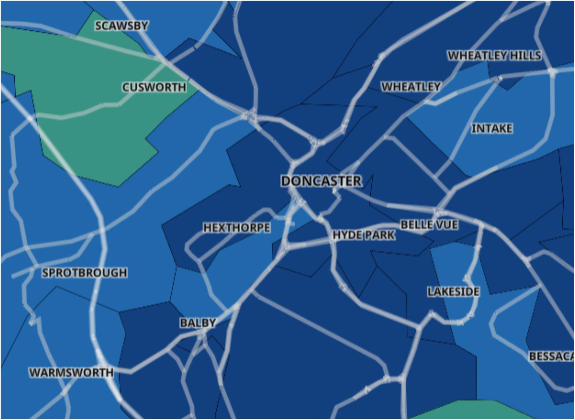 Doncaster's coronavirus infection rates.