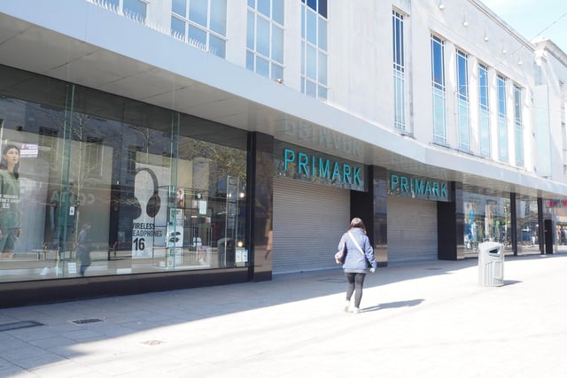 Primark shuts its doors on March 23, hours before lockdown was announced.