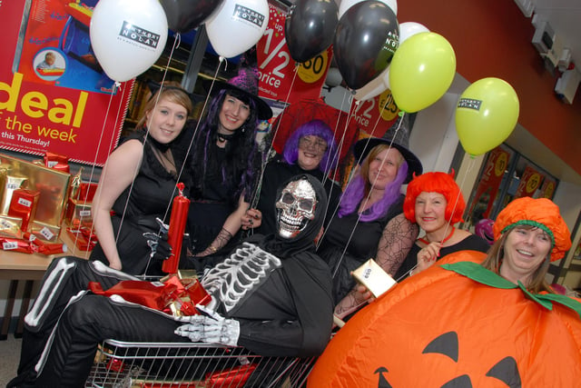 2010: staff at Hucknall’s Wilkinson’s store put on a spooky display and held a tombola to raise funds for the Anthony Nolan Trust.