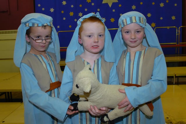 The Nativity in 2008 included these pupils on stage. Recognise them?