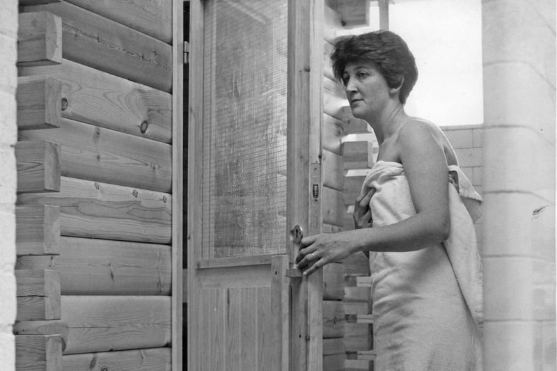 The newly-installed sauna at Derby Street baths in 1966. The baths were a favourite stop for many of you after a morning at the pictures.