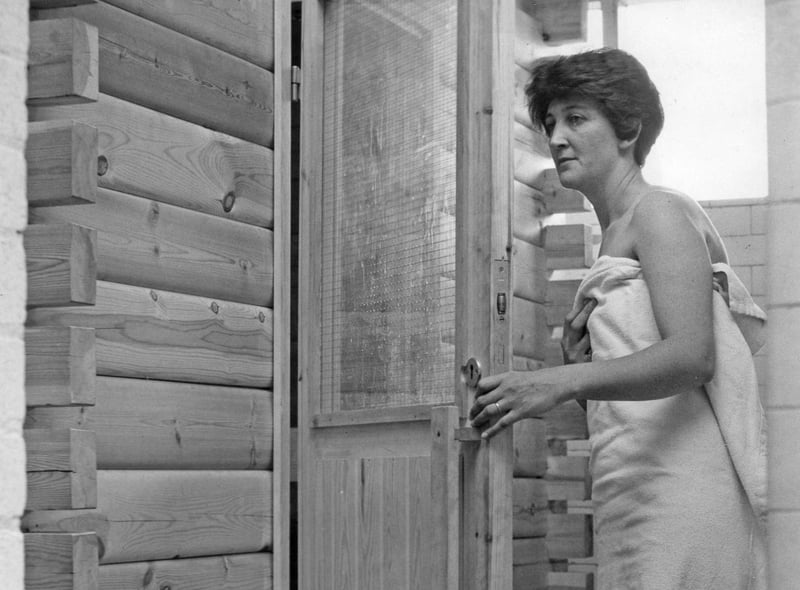 The newly-installed sauna at Derby Street baths in 1966. The baths were a favourite stop for many of you after a morning at the pictures.