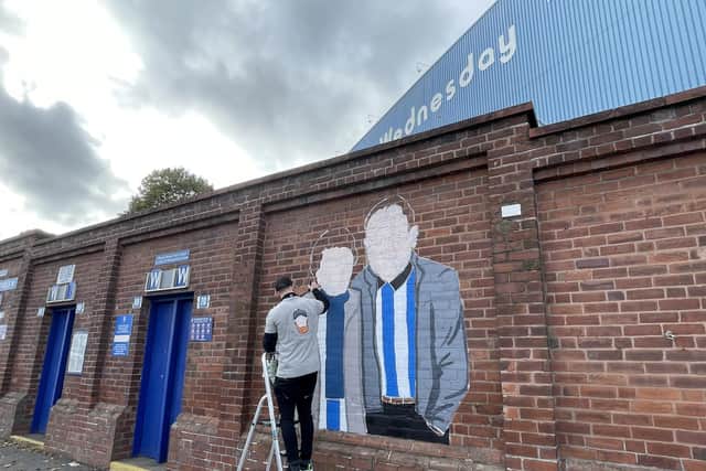 If all goes well with the weather, the pieces could be completed by the weekend.