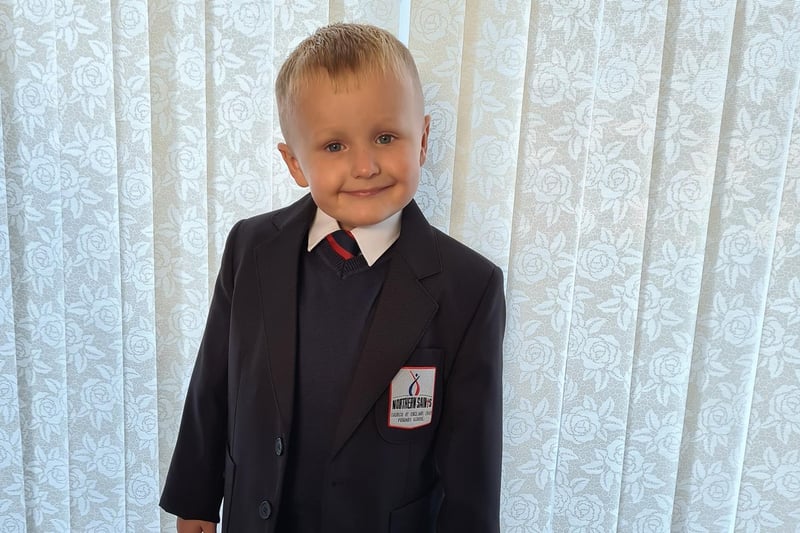 Looking very smart for Reception.