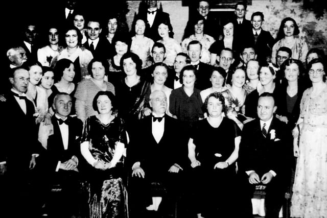 A line-up of Joplings employees at the staff dinner at the Seaburn Hotel in 1949. Photo: Bill Hawkins.