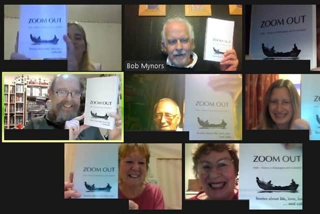 WiSE writers are pictured assembled on ZOOM