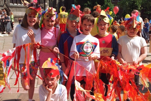 Kids from Wybourn School took part in the 1996 parade