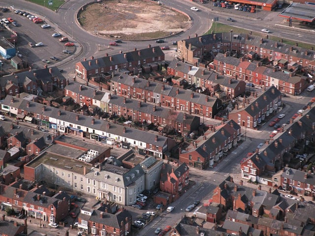 The houses around Copley Road, Doncaster.
