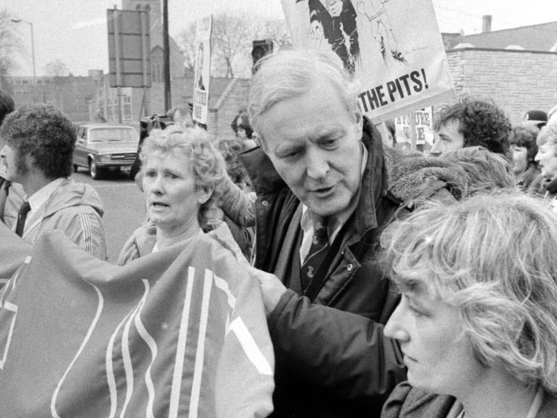The protests in 1984 took place throughout the town.