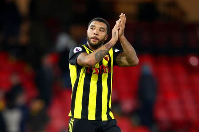 Watford captain Troy Deeney says he will not return to training due to concerns over the safety of his son.