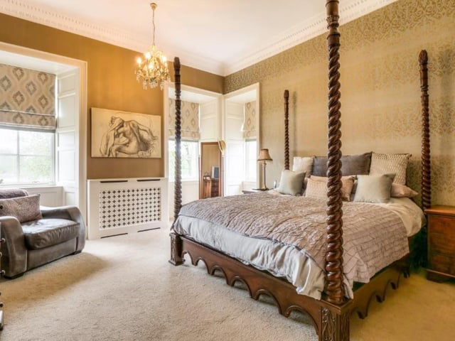Four-poster bed? What more could you expect from a castle?
