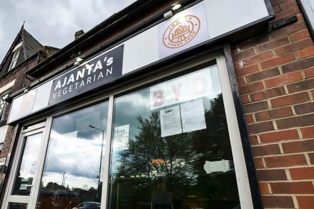 Bosses at Ajanta's, in Sheffield, which was closed by the coronavirus pandemic, are hoping to return to business, 17 months on. Pictured is the former venue on Abbeydale Road. Picture Scott Merrylees