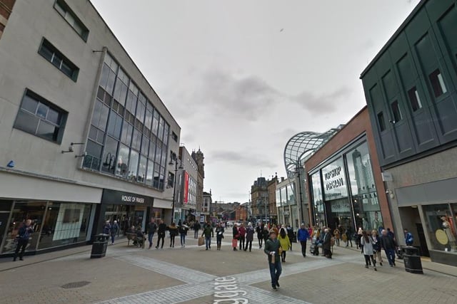 There were six reports of bicycle theft in the Briggate area