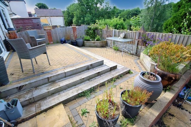 The garden is also beautifully designed. It makes the most of the limited space available.