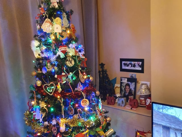 The Allen family in Southsea already have their Christmas decorations up.