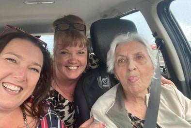Kirsty Woodhouse and her sister took their 90-year-old granny out for an ice cream and a drive along the coast.