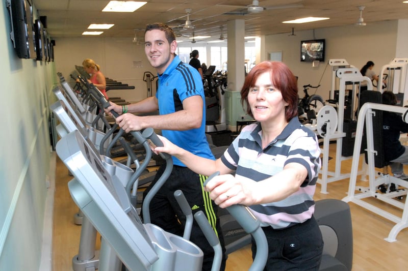 A workout session at the Fitness Club in South Shields Market Place. Remember this from 2011?