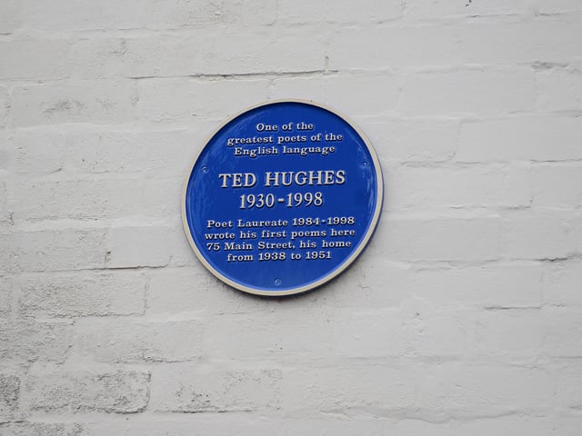 Poet Laureate Ted Hughes wrote some of his pomes at his Doncaster home in Main Street