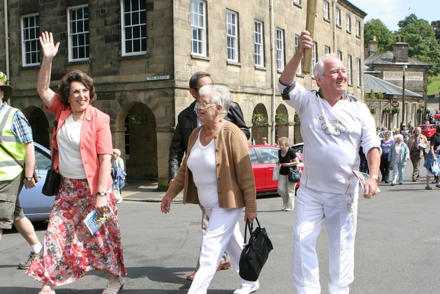 Buxton Wells Dressings, Edwina Currie and Bill Weston in the procession to St John's Church