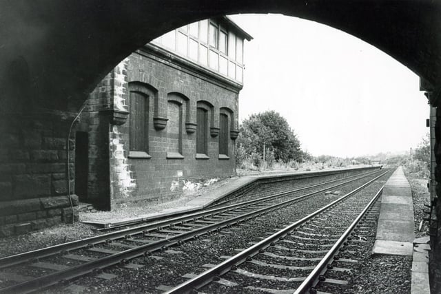 Millhouses and Ecclesall Station, pictured in 1979. It was called Ecclesall Station when it opened in 1870 and was part of the Midland Main Line, lying between Heeley and Beauchief stations. Entrance was via an overbridge on Archer Road. It closed in June 1968, remaining derelict until the buildings were removed a year after this picture was taken
