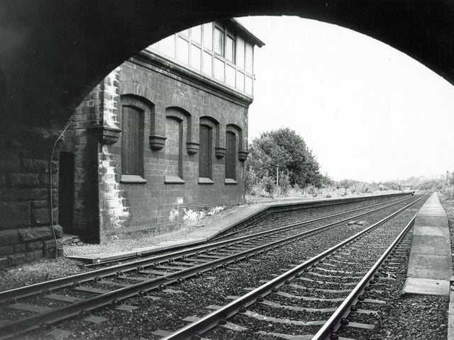 Millhouses and Ecclesall Station, pictured in 1979. It was called Ecclesall Station when it opened in 1870 and was part of the Midland Main Line, lying between Heeley and Beauchief stations. Entrance was via an overbridge on Archer Road. It closed in June 1968, remaining derelict until the buildings were removed a year after this picture was taken
