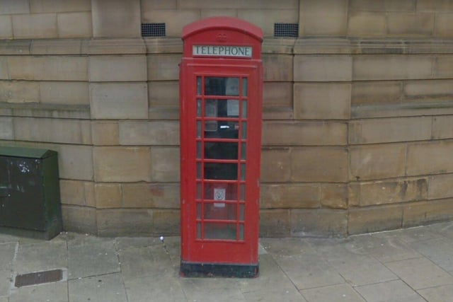 It's probably not common knowledge that red telephone boxes in Sheffield are listed - this one has Grade II protection. It is a type K6 kiosk, made to a 1935 design by Sir Giles Gilbert Scott.
