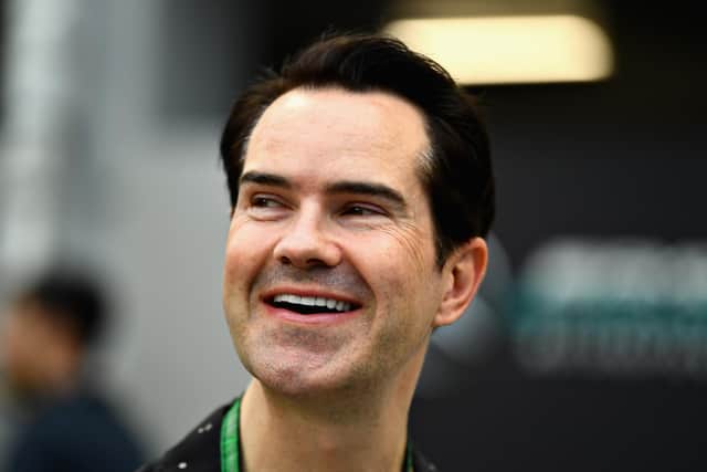 Jimmy Carr was criticised this week over a routine in his Netflix programme joking that the mass murder of Travelers at the hands of the Nazis was a "positive" about the Holocaust. (Photo by Clive Mason/Getty Images)