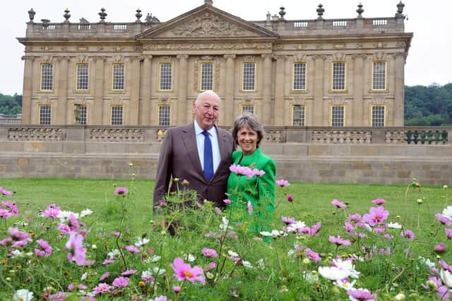The Duke and Duchess of Devonshire at Chatsworth House.