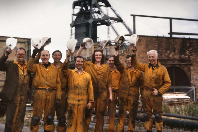 A 1981 scene as workers at Houghton Colliery were pictured at the end of an era. Can you spot someone you know?