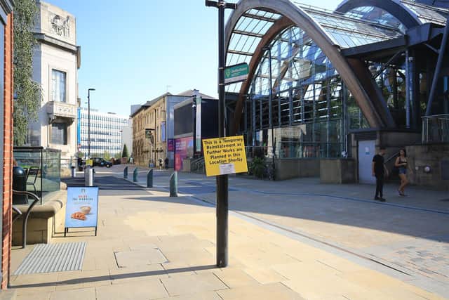 Surrey Street in Sheffield. Picture: Chris Etchells