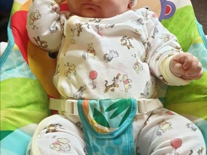 Stephanie Hunter, said: "Jaxon-John Hunter born 7th of April 2020 7 weeks early. Spent a month in NICU who worked miricles on him and saved his life. He's made this whole lockdown so much more easier and so much more fun. Turning into a lovely cheeky chappy with an amazing personality. Now it looks as if we will be celebrating his 1st birthday in lockdown."