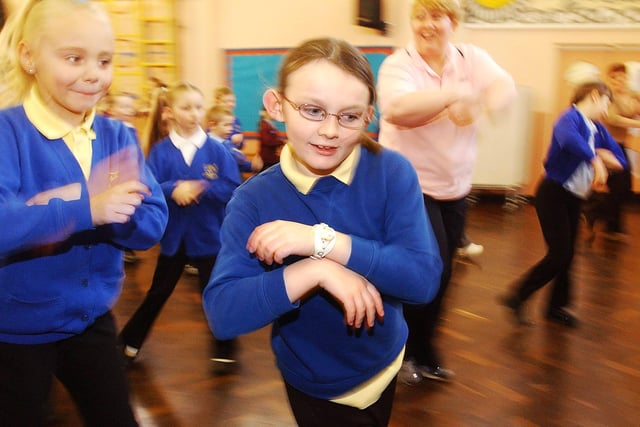 Were you  apart of this fitness class at St Joseph's RC Primary School in Blackhall?