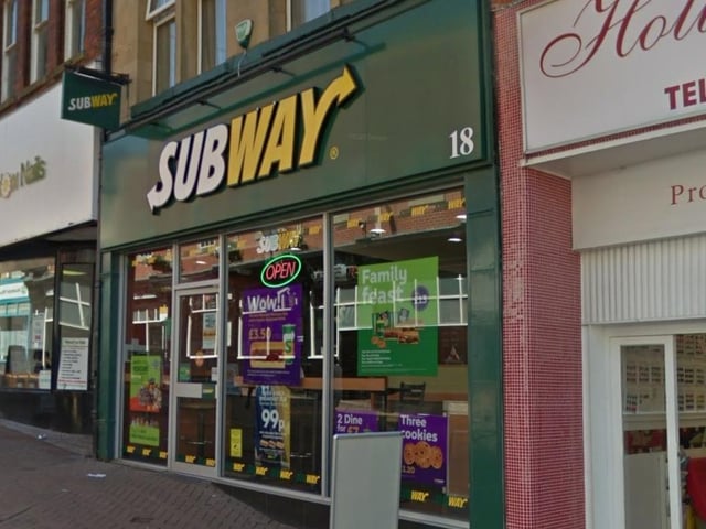 Subway was handed a four-out-of-five rating after assessment on September 22.