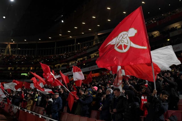 The Gunners are traditionally one of England’s most successful sides and their 80,300,000 followers on social media shows that even though they have had relatively little success domestically and in Europe, they remain one of England’s most supported teams.