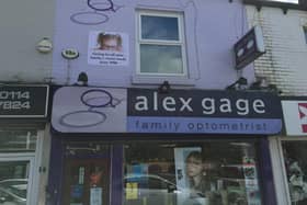 Alex Gage Opticians.