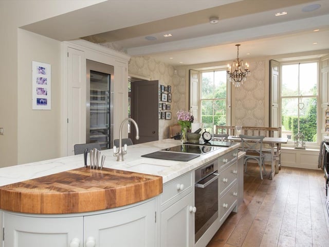 Knight Frank says: "At the heart of the home is a fabulous large kitchen."