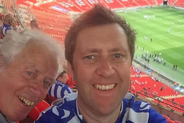 Jamie and Don at the 2015/16 Championship play-off final.