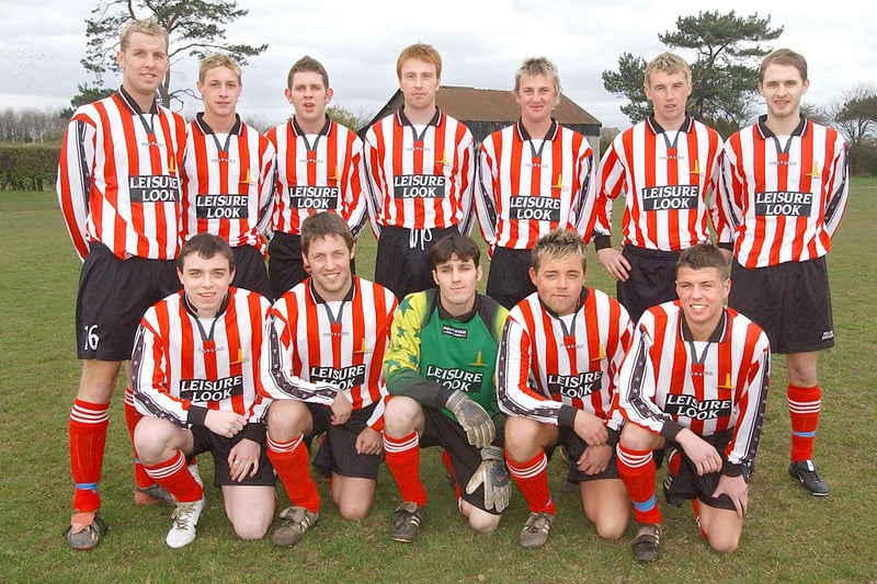 Amble United football team pictured in March 2004.