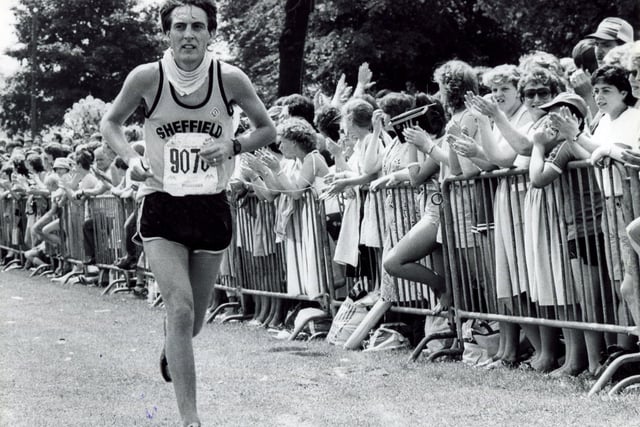 Carl Nightingale third man home in the 1984 full marathon