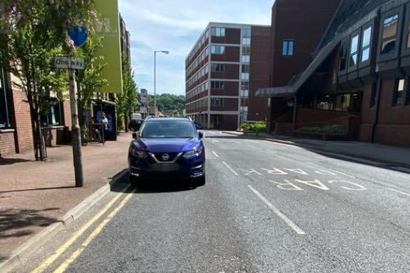 Beetwell Street.
"This car keeps parking here and obstructing the bus stop and the entrance into the multi storey car park. 
"When traffic queues for the car park this then blocks all of the road up for any vehicle trying to get past causing long tailbacks all the way done Beetwell street."