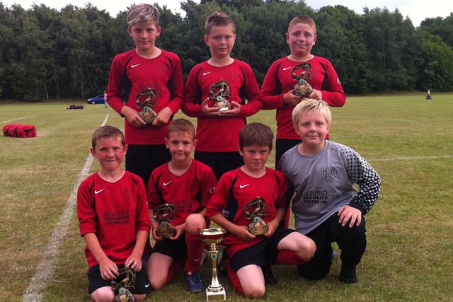 This Hucknall Warriors U9s swept all before them when they won their age group at a Priory Celtic youth football tournament. Were you in this team?