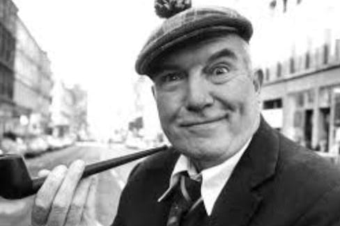Chic Murray with his omnipresent signature bunnet - born in Greenock but for most of his life based in Glasgow - the comedian was best known for his roles across British TV and films of the 20th century. Most notably his role in Casino Royale, a 1967 James Bond parody film.