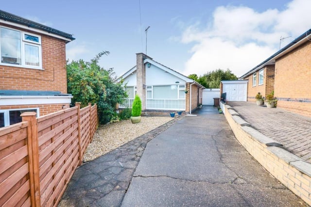 This attractive detached bungalow is available to buy now for a guide price of between £240,000 to £250,000. It boasts three bedrooms, two reception rooms and a driveway and garage. View the listing here: https://www.rightmove.co.uk/properties/85575496#/