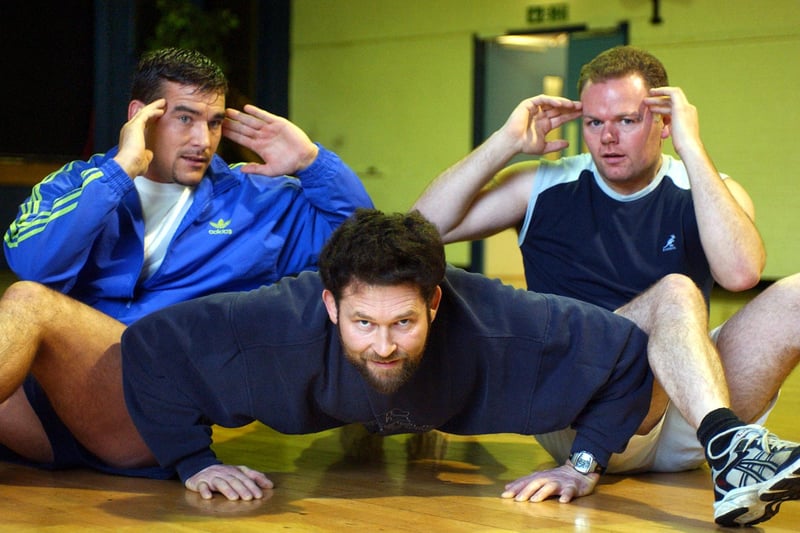 Fitness instructors Rick Bennett, Jim Tulip and Hugh McGurran planned a 24-hour fundraiser at Jarrow Community Centre 16 years ago. Were you there?