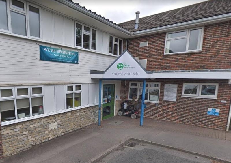 Vine Medical Group, which has four sites in Waterlooville, was rated 73% good and 14% poor by patients.