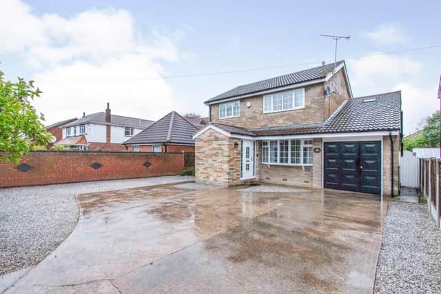Front - Main Street, Auckley,  a large off road parking and gravelled area with mature shrubs to the borders. There are side gates to either side of the property which both give access to the rear of the property.
Garage  with a 7030 side hinged door, power and lights and a bordered area.